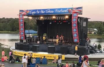 SL 260 mobile stage rental at Chicago music festival